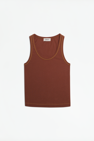 BROWN TANK TOP