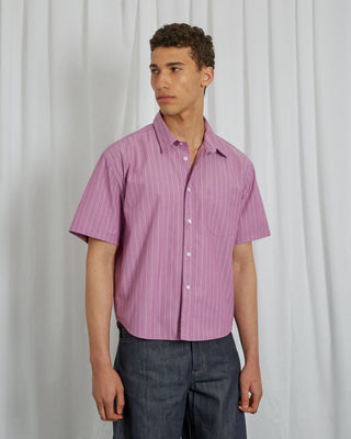 MAUVE STRIPED SHIRT
