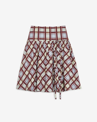 TARTAN MIDI SKIRT
