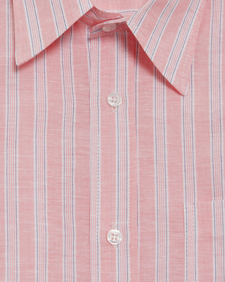 PINK & BLUE STRIPED SHIRT