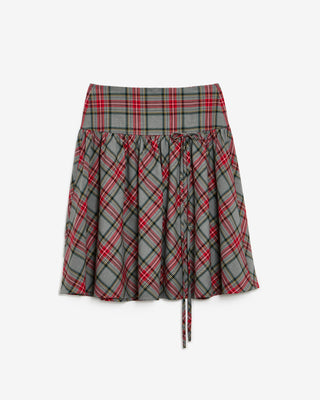 TARTAN MIDI SKIRT
