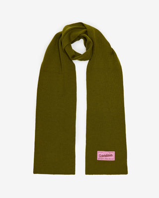 MOSS GREEN WOOL SCARF