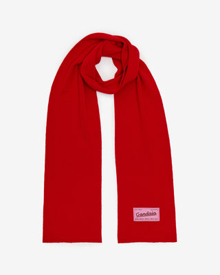 RED WOOL SCARF