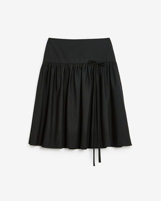 BLACK MIDI SKIRT