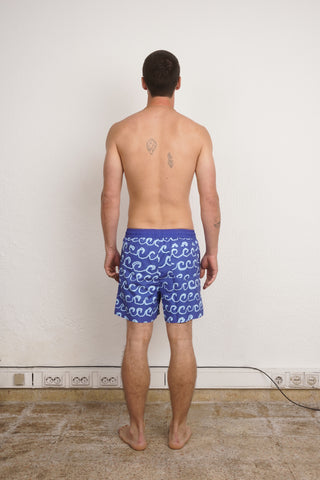 BLUE WAVES SWIM TRUNKS