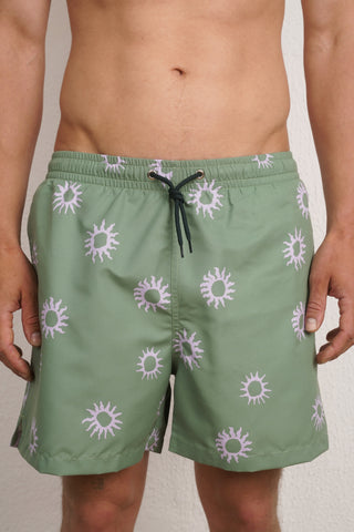 SUN SWIM TRUNKS GREEN