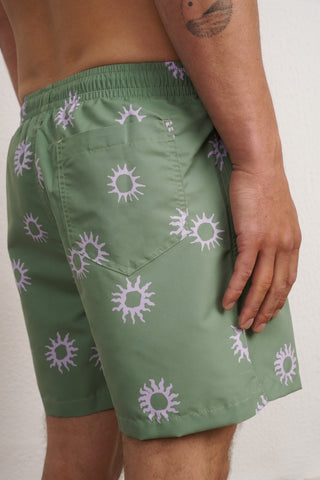SUN SWIM TRUNKS GREEN