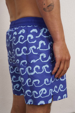BLUE WAVES SWIM TRUNKS