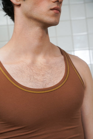 BROWN TANK TOP
