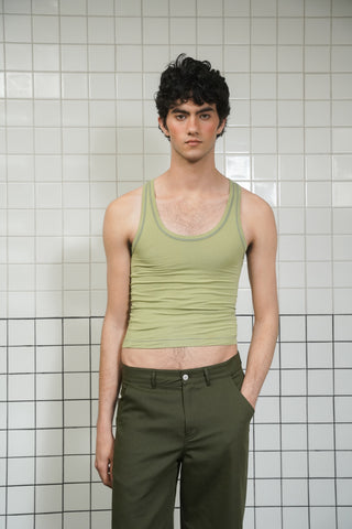 GREEN TANK TOP