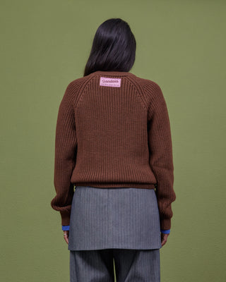 BROWN WOOL SWEATER