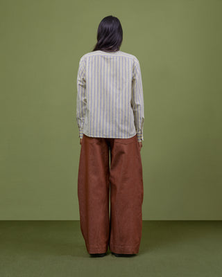 YELLOW & BLUE STRIPED SHIRT