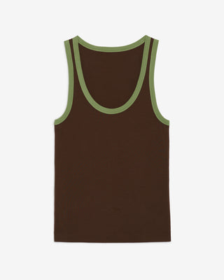 BROWN TANK TOP
