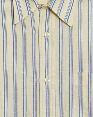 YELLOW & BLUE STRIPED SHIRT