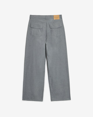 GREY PLEATED TROUSERS