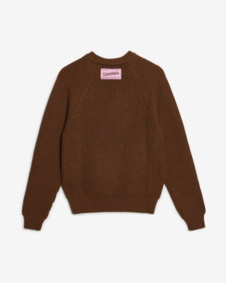 BROWN WOOL SWEATER