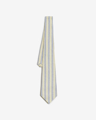 YELLOW & BLUE STRIPED TIE