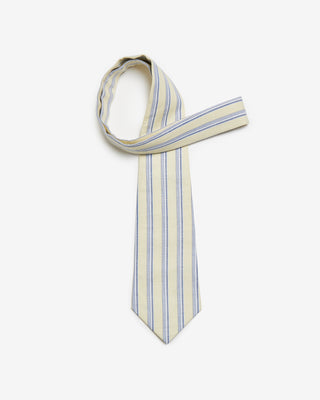 YELLOW & BLUE STRIPED TIE