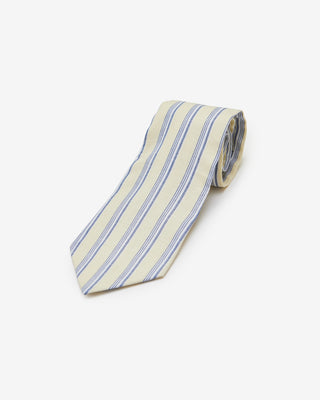 YELLOW & BLUE STRIPED TIE