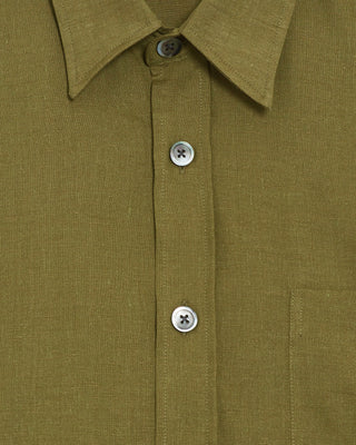 GREEN LINEN SHIRT