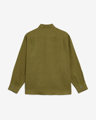 GREEN LINEN SHIRT