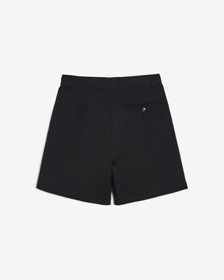BLACK PLEATED SHORTS