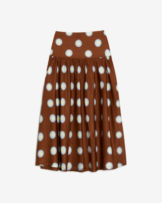 POLKA DOT MAXI SKIRT