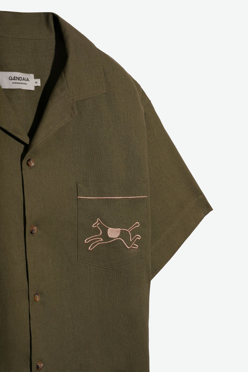 SADDLE EMBROIDERED SHIRT