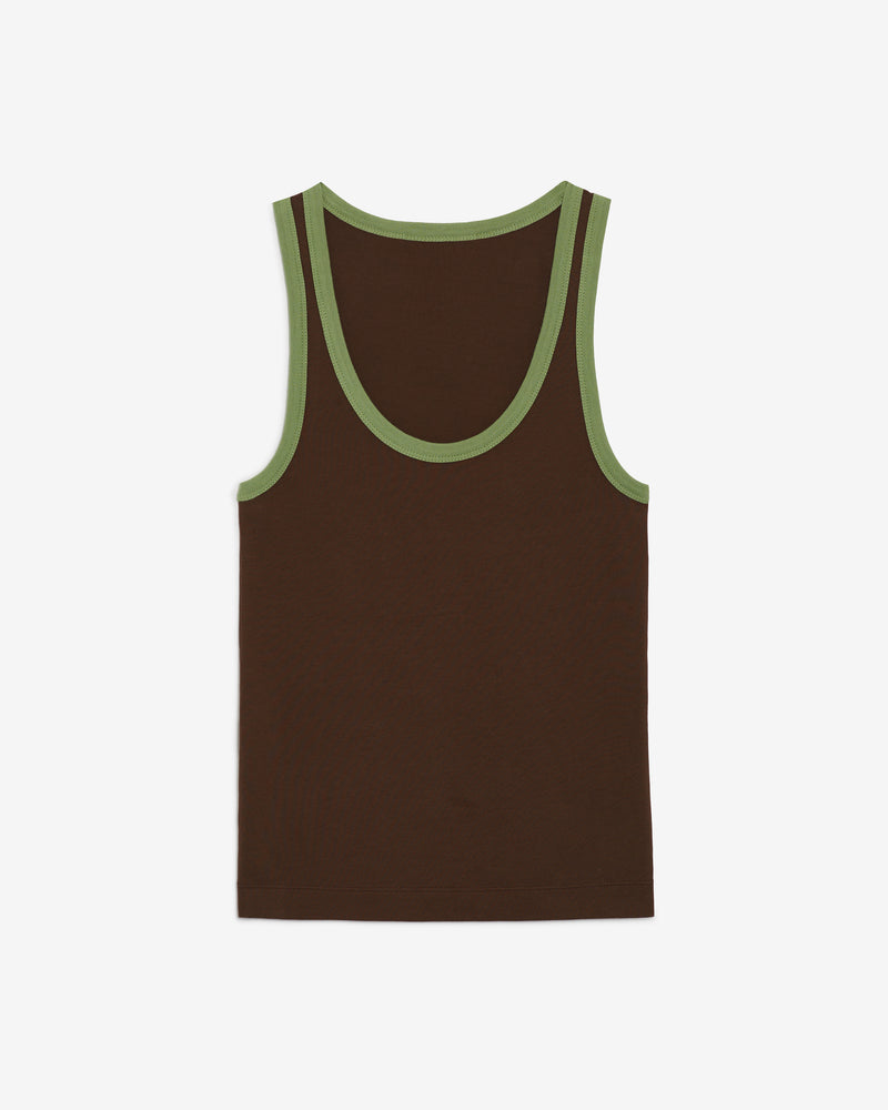 BROWN TANK TOP