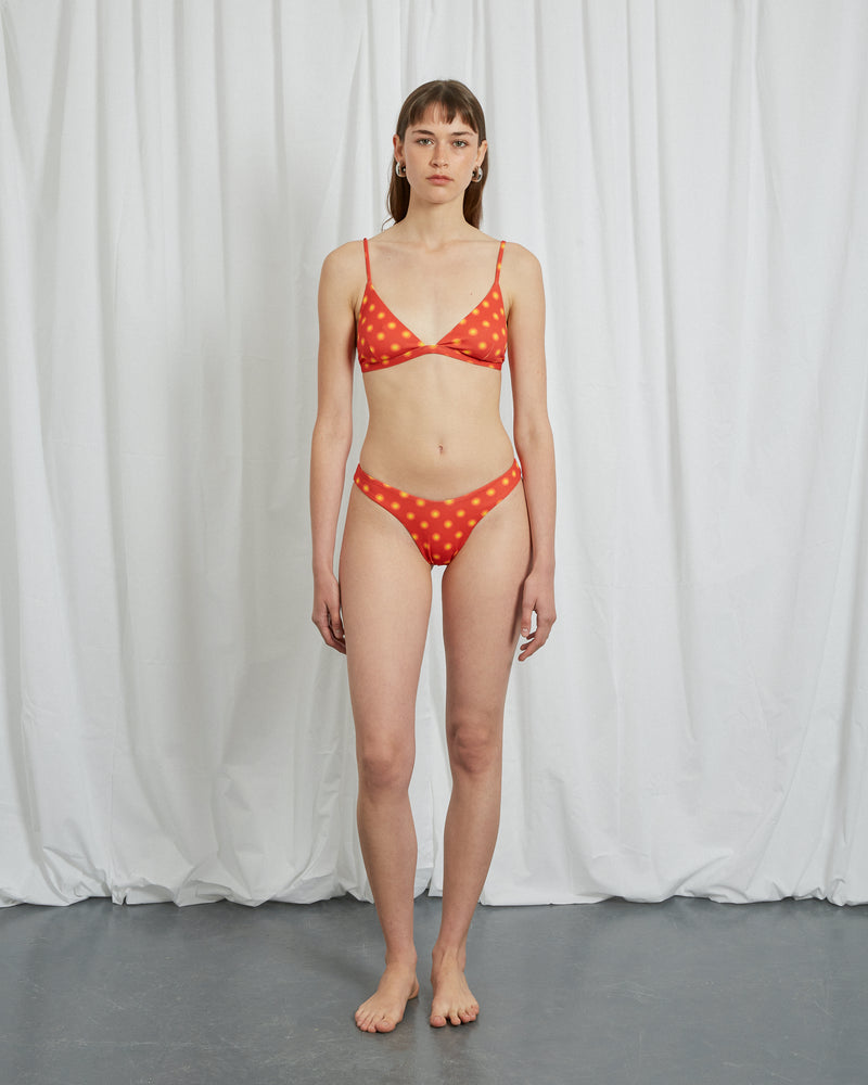 POLKA DOT BIKINI BOTTOM RED