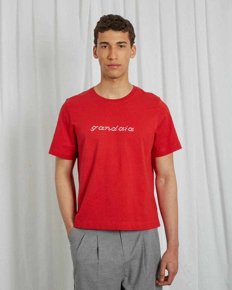 RED BOXY T-SHIRT