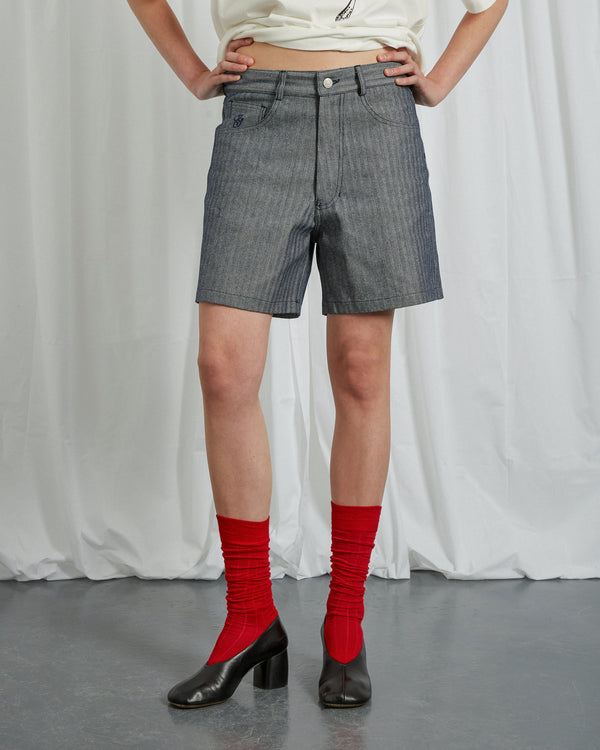 DENIM SCOUT SHORTS