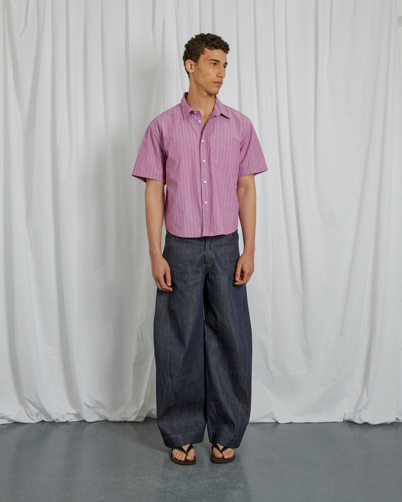 MAUVE STRIPED SHIRT