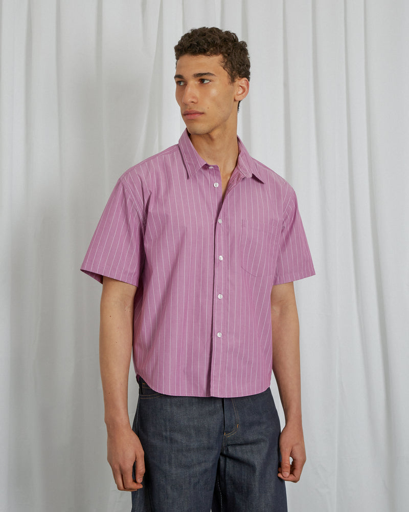 MAUVE STRIPED SHIRT