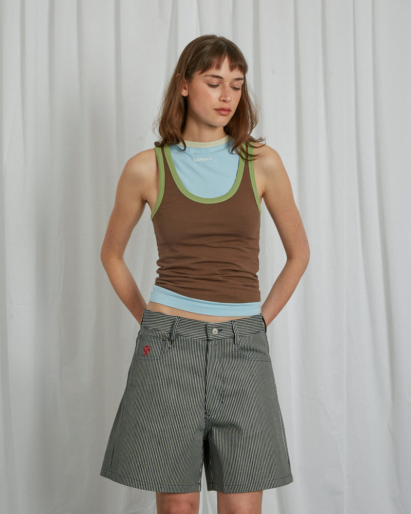 STRIPED SCOUT SHORTS