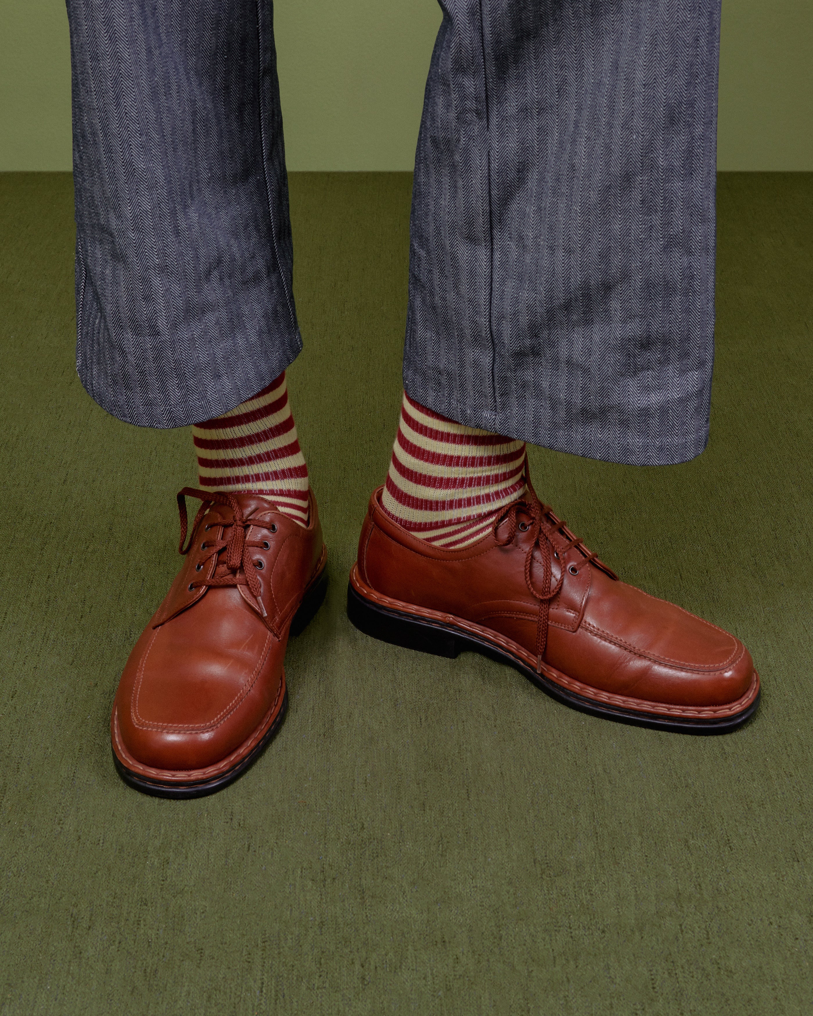RED & YELLOW STRIPED SOCKS