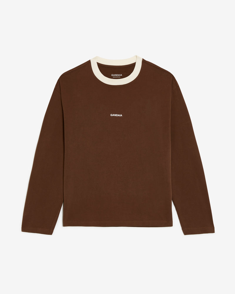 LONGSLEEVE T-SHIRT BROWN
