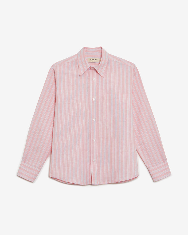 PINK & BLUE STRIPED SHIRT