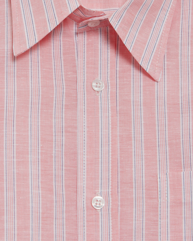 PINK & BLUE STRIPED SHIRT
