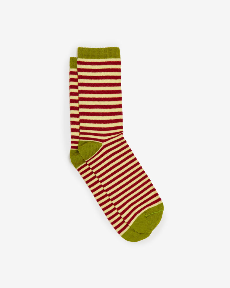 RED & YELLOW STRIPED SOCKS