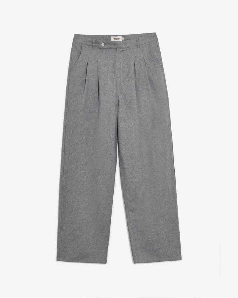 GREY PLEATED TROUSERS