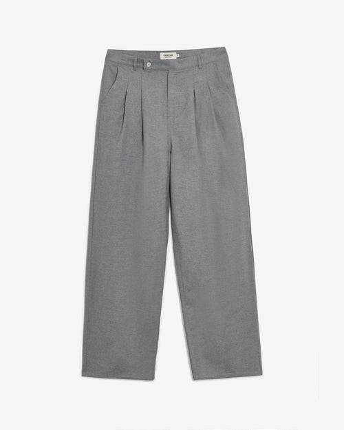GREY PLEATED TROUSERS