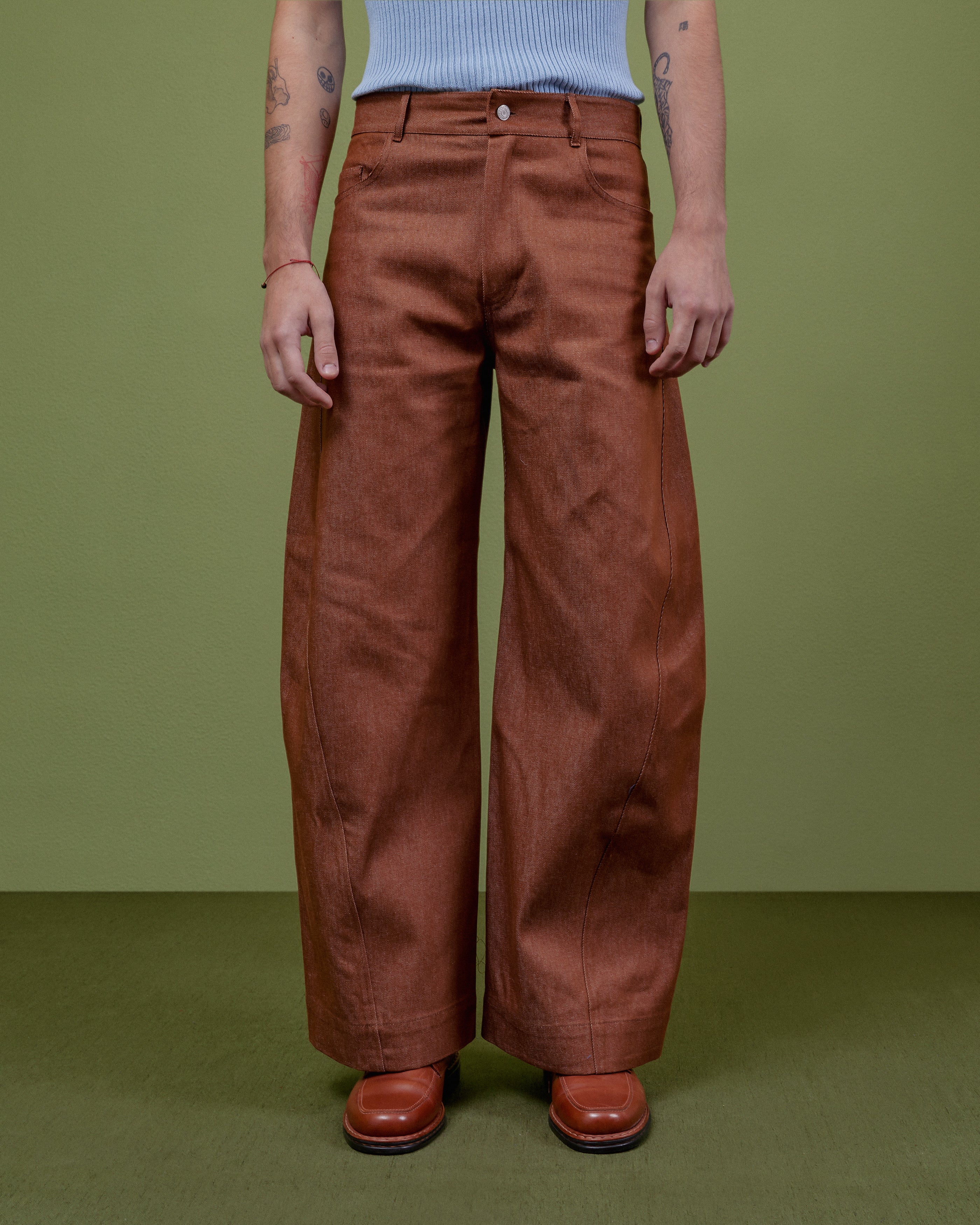 TOBACCO BARREL TROUSERS