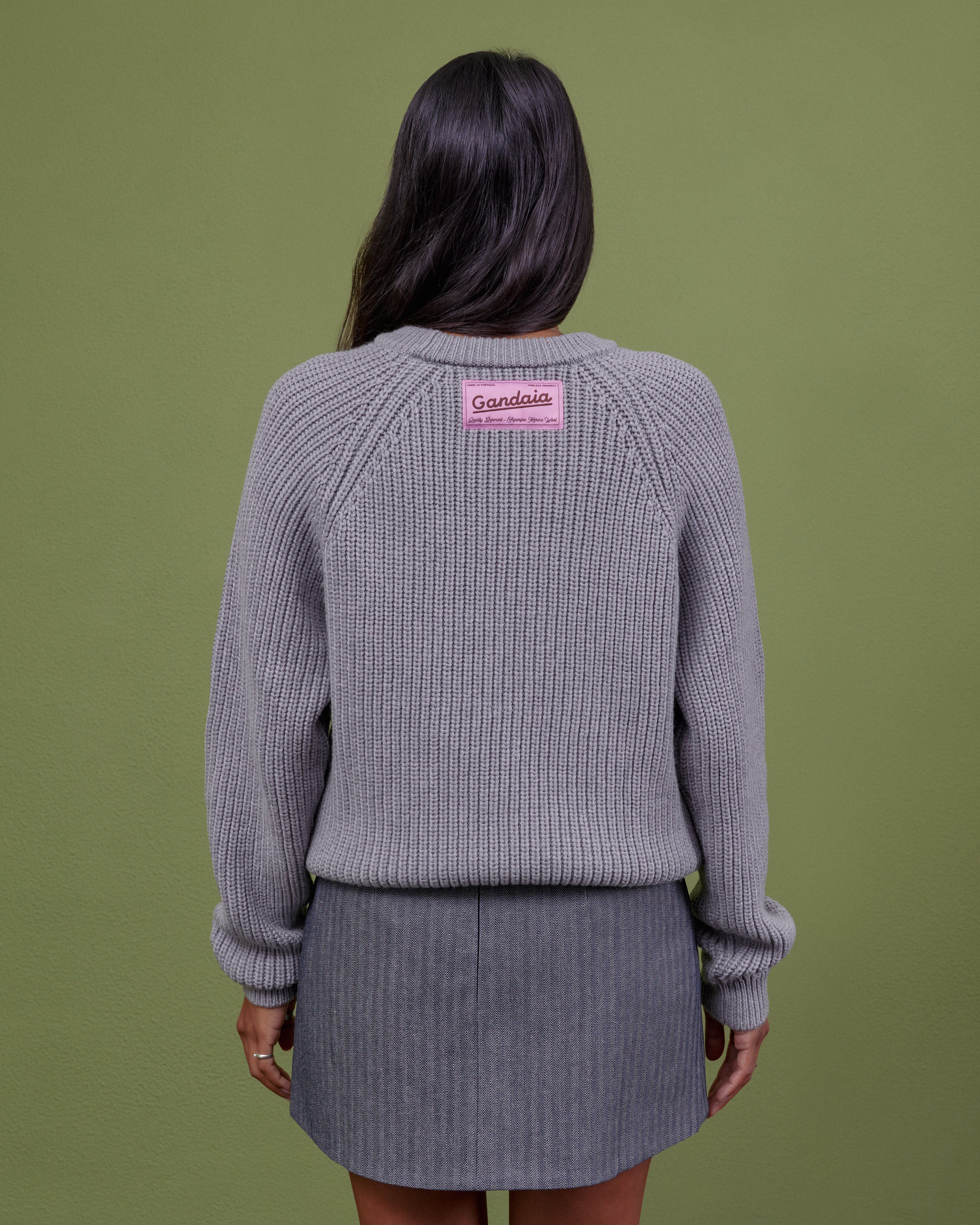 GREY WOOL SWEATER