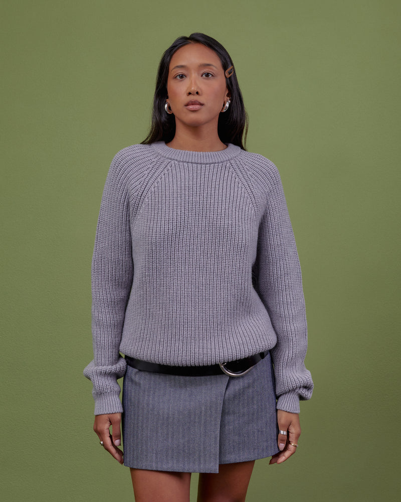 GREY WOOL SWEATER