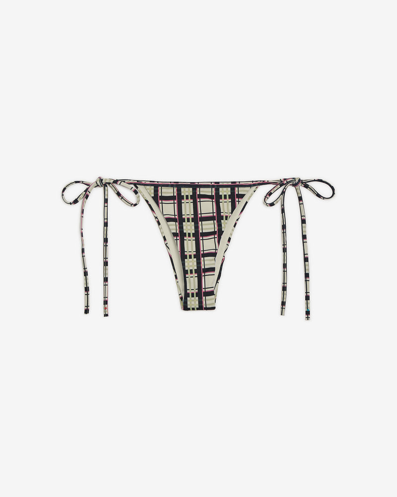 TARTAN BIKINI BOTTOM BEIGE