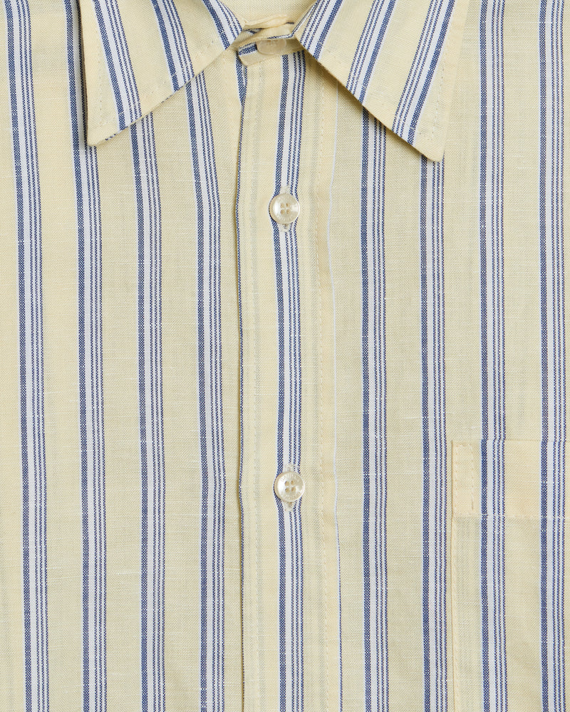 YELLOW & BLUE STRIPED SHIRT