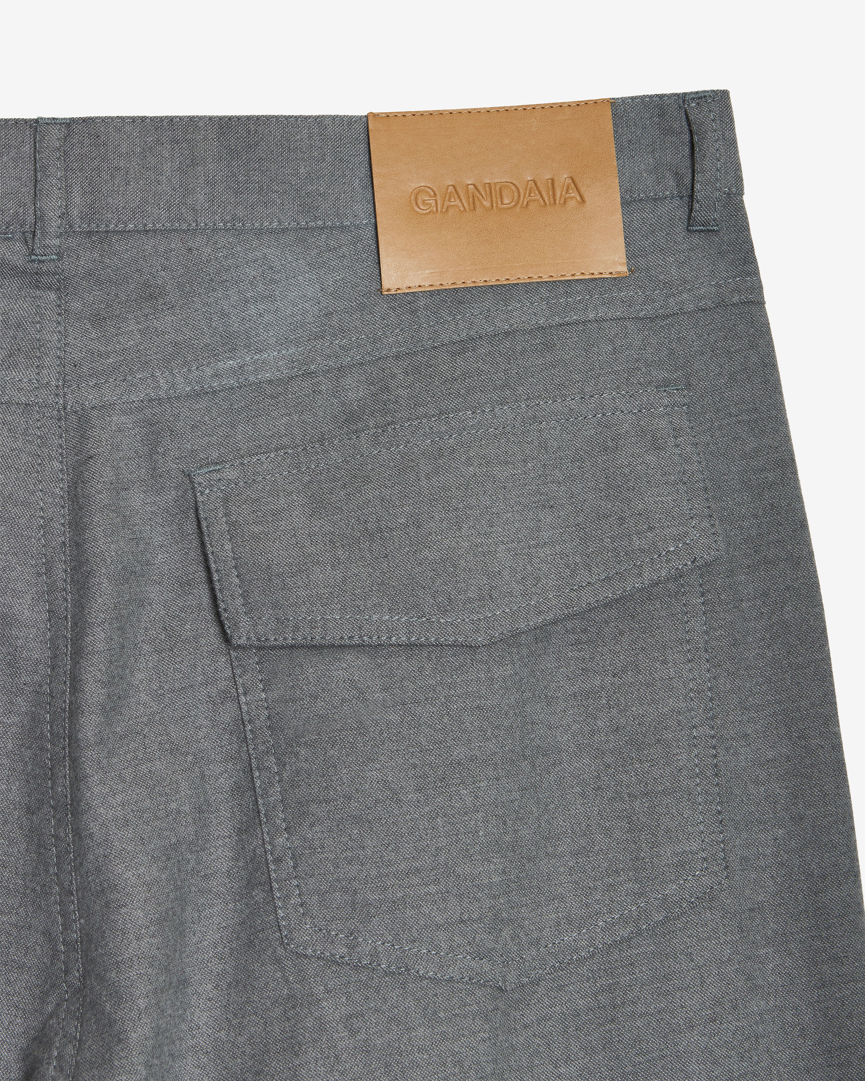 GREY PLEATED TROUSERS