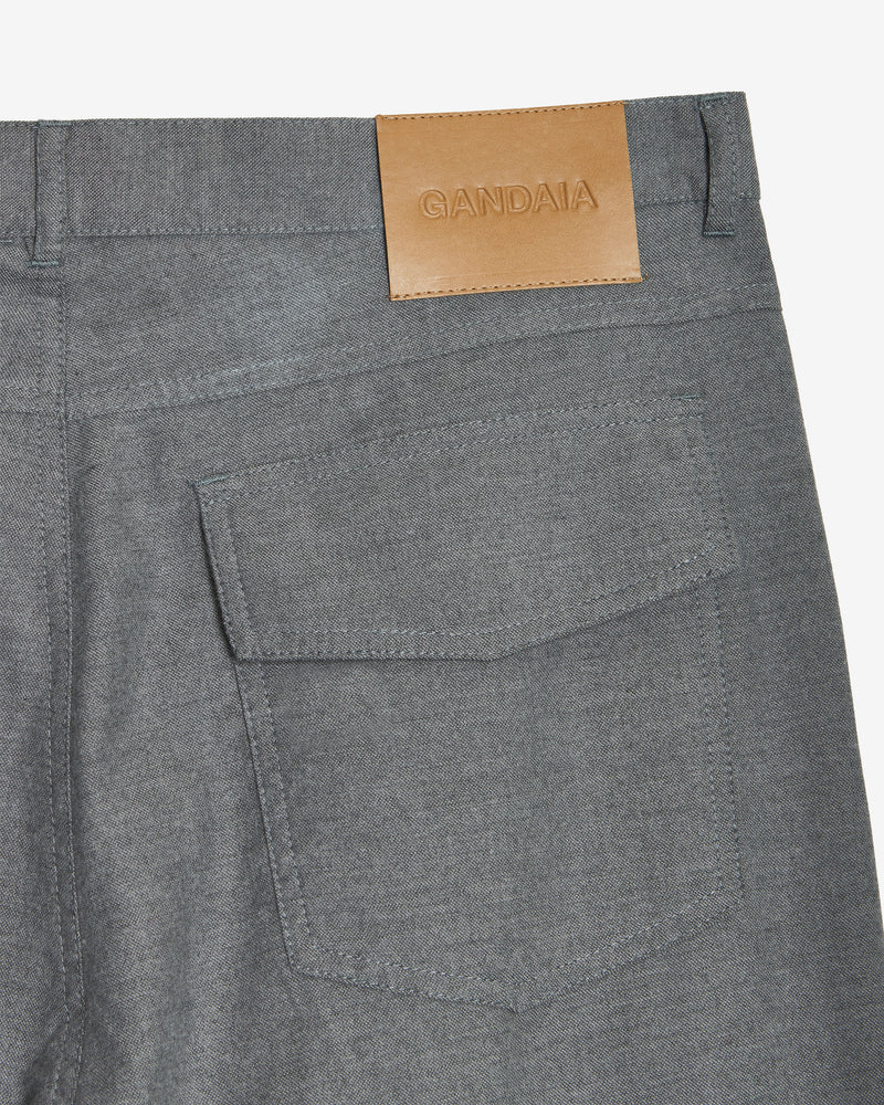 GREY PLEATED TROUSERS