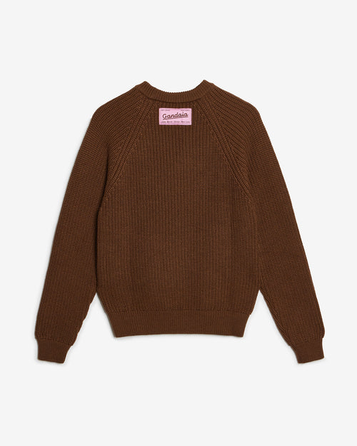 BROWN WOOL SWEATER